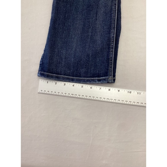 Maurices Women's Dark Wash Bootcut Jeans Embellished Pockets Size 14 Short - Picture 8 of 10